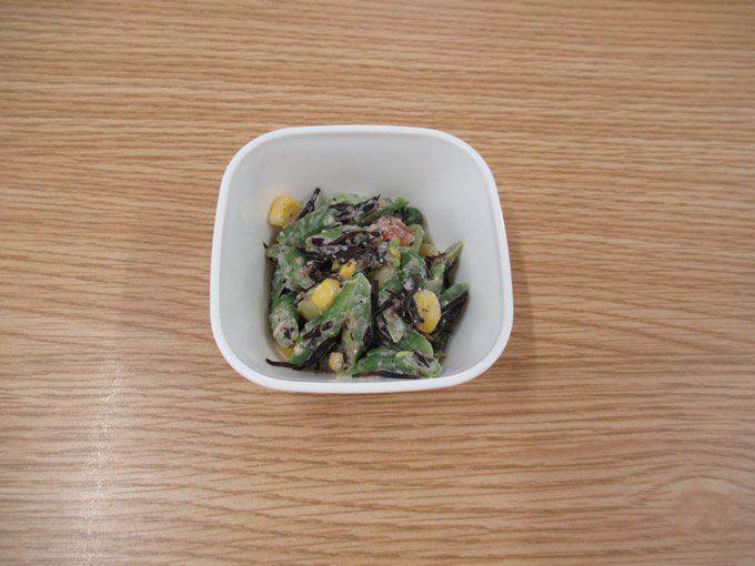 いんげんのごまマヨ和え