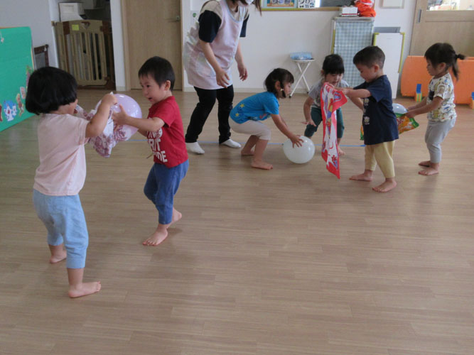 2024年9月の誕生会＆うんどう会ごっこ