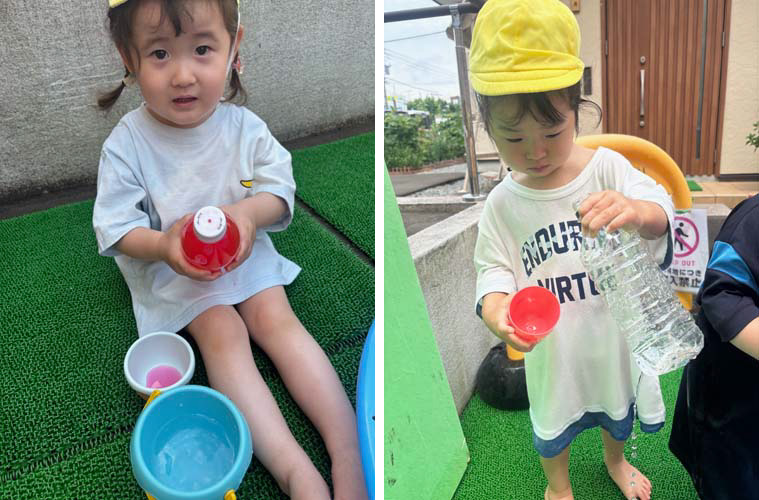 2025年6月お誕生会・水遊び・青空給食★