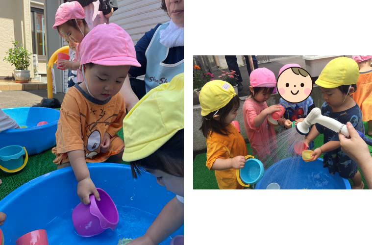 2025年6月お誕生会・水遊び・青空給食★4