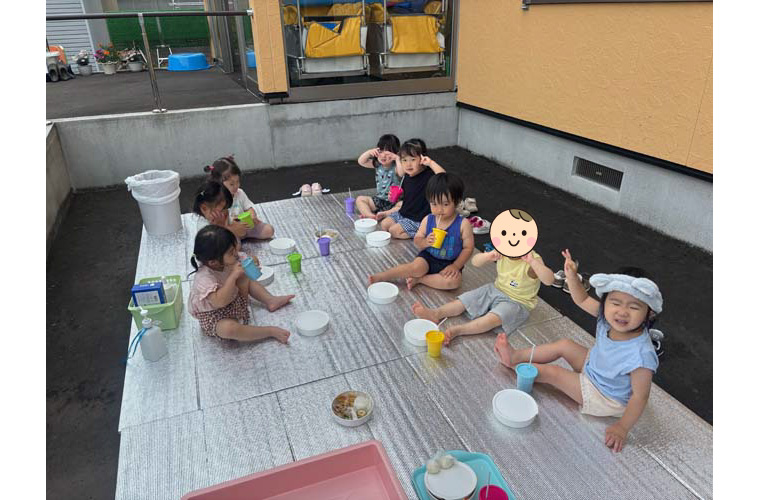 2025年6月お誕生会・水遊び・青空給食★