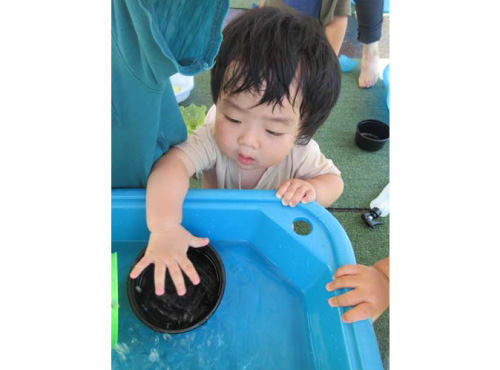 2025年千歳恵比寿保育園で水あそび
