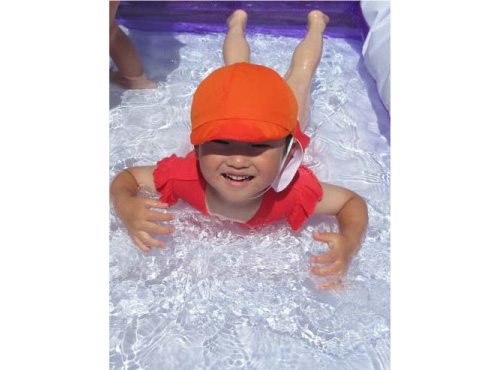 2025年千歳恵比寿保育園で水あそび