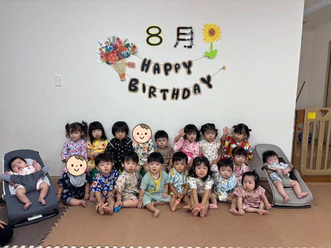 2025年8月お誕生会・夏祭り★